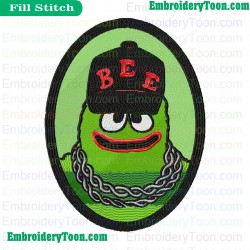 Beautiful Brobee Yo Gabba Gabba Embroidery Design