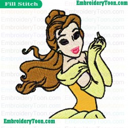 Belle Beauty And The Beast Embroidery Design 02