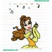 Belle Beauty And The Beast Embroidery Design 02