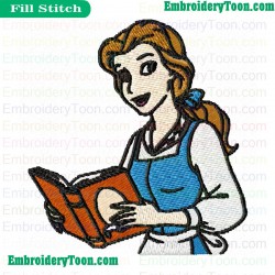 Belle Beauty And The Beast Embroidery Design 04