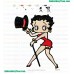 Betty Boop Embroidery Design 01