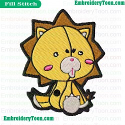 Bleach Kon Baby Embroidery Design