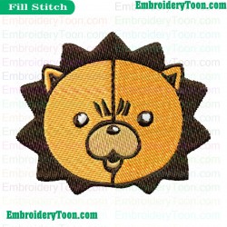 Bleach Kon Face Embroidery Design