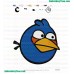 Blue Splitting Birds Angry Birds Embroidery Design Blue Splitting Birds Angry Birds Embroidery Design
