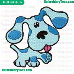Blues Clues Funny Embroidery Design
