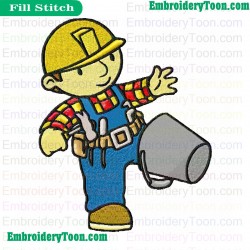Bob The Builder Embroidery Design 13