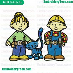 Bob The Builder Embroidery Design 18