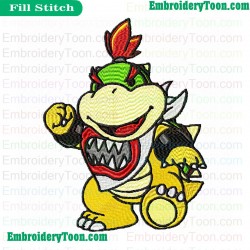 Bowser Embroidery Design