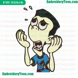 Boy Genious Embroidery Design 18