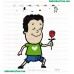 Boy Holding Flower Embroidery Design 02