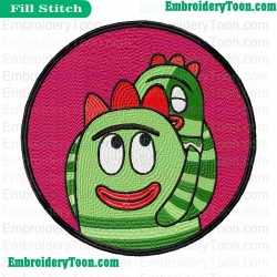Brobee Fathers Day Yo Gabba Gabba Embroidery Design