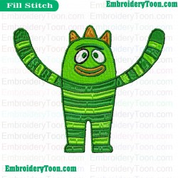 Brobee Yo Gabba Nickelodeon Embroidery Embroidery Design 01