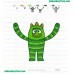 Brobee Yo Gabba Nickelodeon Embroidery Embroidery Design 01