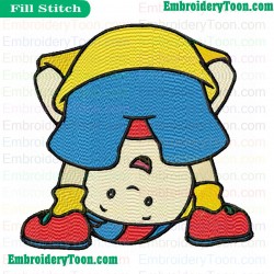 Caillou Embroidery Design 01