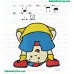 Caillou Embroidery Design 01