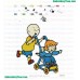Caillou Embroidery Design 05