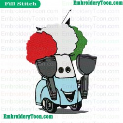 Cars Embroidery Design 07