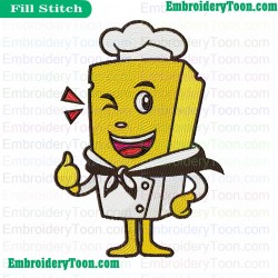 Cheese Is Chef Embroidery Design