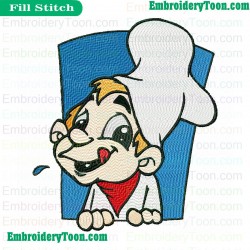 Chef Embroidery Design