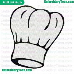 Chef Hat Embroidery Design