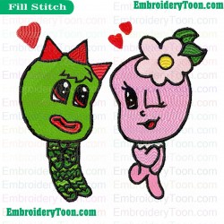 Chibi Brofa Yo Gabba Gabba Embroidery Design