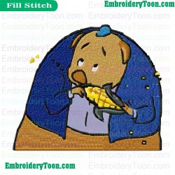 Chicken Little Embroidery Design 07