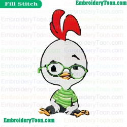 Chicken Little Embroidery Design 08