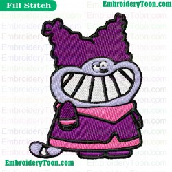 Chowder Happy Embroidery Design