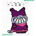 Chowder Happy Embroidery Design