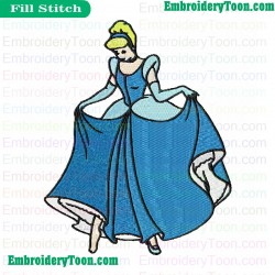 Cinderella Embroidery Design 06