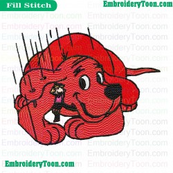 Clifford The Big Red Dog Embroidery Design 08