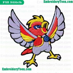 Collab Angry Embroidery Design