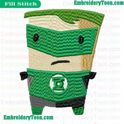 Comic Green Lantern Embroidery Design 02