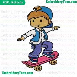 Contemporary Strawberry Shortcake Embroidery Design 03