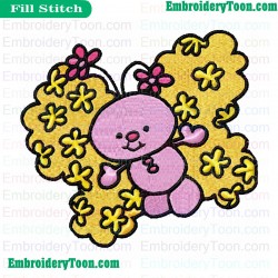 Contemporary Strawberry Shortcake Embroidery Design 14