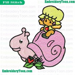 Contemporary Strawberry Shortcake Embroidery Design 19