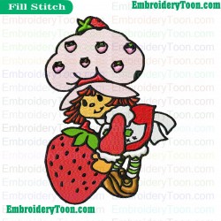 Contemporary Strawberry Shortcake Embroidery Design 20