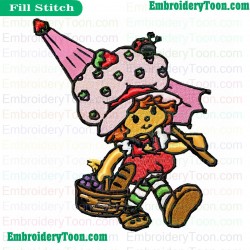 Contemporary Strawberry Shortcake Embroidery Design 21