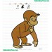 Curious George Embroidery Design 01