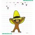 Curious George Embroidery Design 02