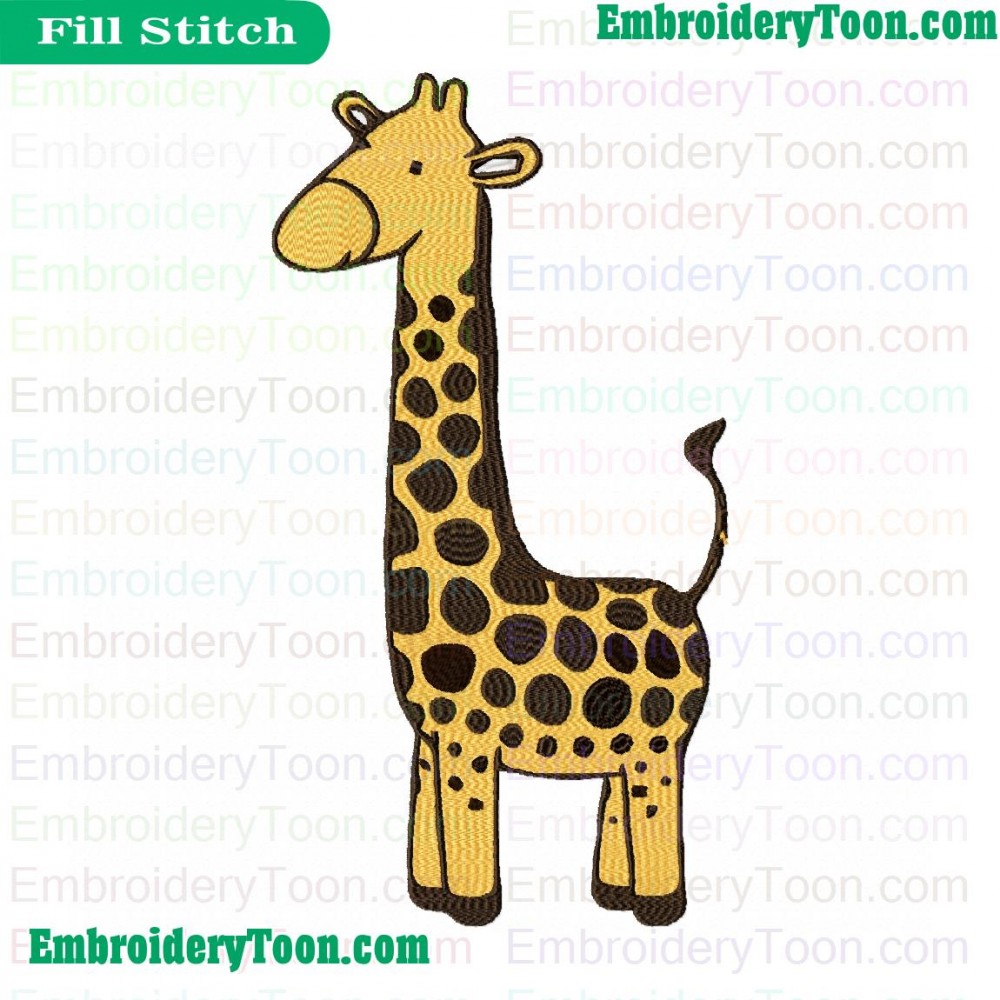 Cute Cartoon Giraffe Embroidery Design Cute Cartoon Applique Design, Cute Cartoon Embroidery Design, Cartoon Giraffe Applique Design, Cartoon Giraffe Embroidery Design, Animals Caps, Animals Embroidery Design, Animals Applique Design
