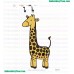 Cute Cartoon Giraffe Embroidery Design Cute Cartoon Giraffe Embroidery Design