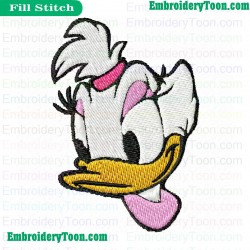 Daisy Duck Look Down Embroidery Design