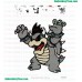 Dark Bowser Embroidery Design