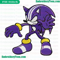 Darkspine Sonic Embroidery Design