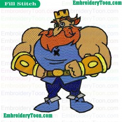 Dave The Barbarian Embroidery Design 06