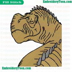 Dinosaur Embroidery Design 04
