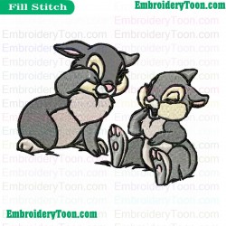 Disney Bunnies Embroidery Design 02