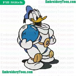 Donald Duck Embroidery Design 01