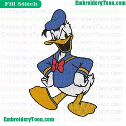 Donald Duck Embroidery Design 04